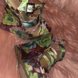 Selling my Bamboo Wedge Sandals.